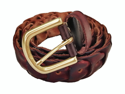Antique Effect Emboss Leather Belts